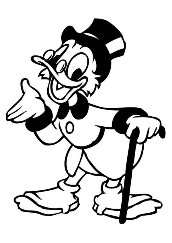 600x850 Scrooge Mcduck Smile Scrooge Mcduck Coloring Pages