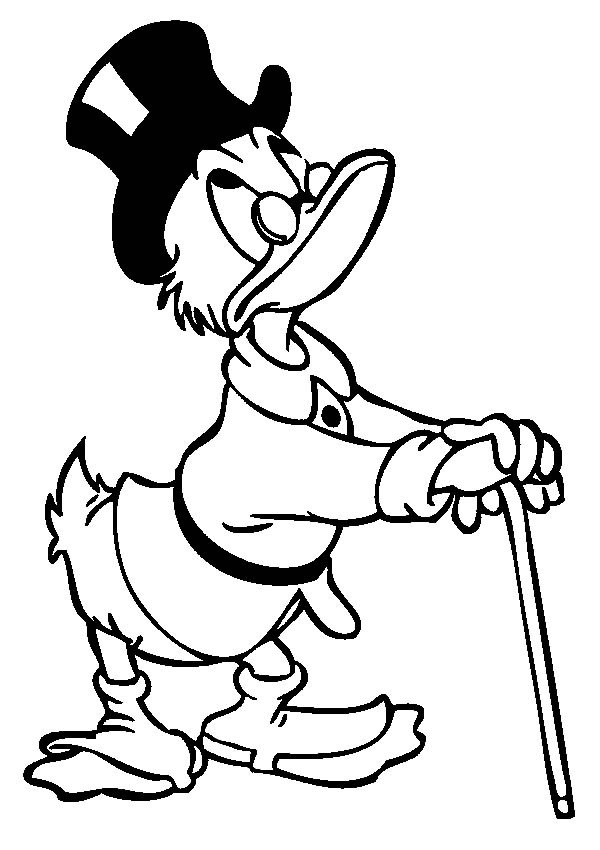 600x850 Disney Colouring Pages For Kids Scrooge Mcduck Coloring Pages