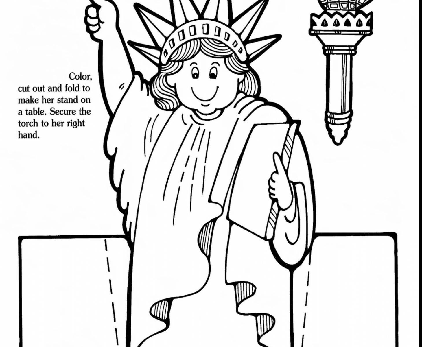 1459x1200 Statue Of Liberty Coloring Page
