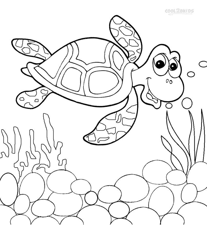 Sea Animals Coloring Pages For Kids