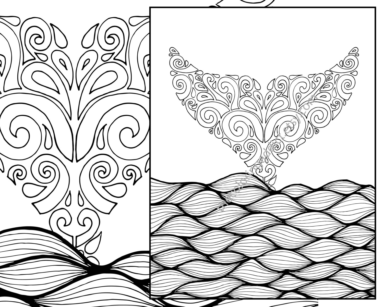 1500x1203 Excellent Adult Coloring Pages Nautical Cool Ocean For Adults Fish