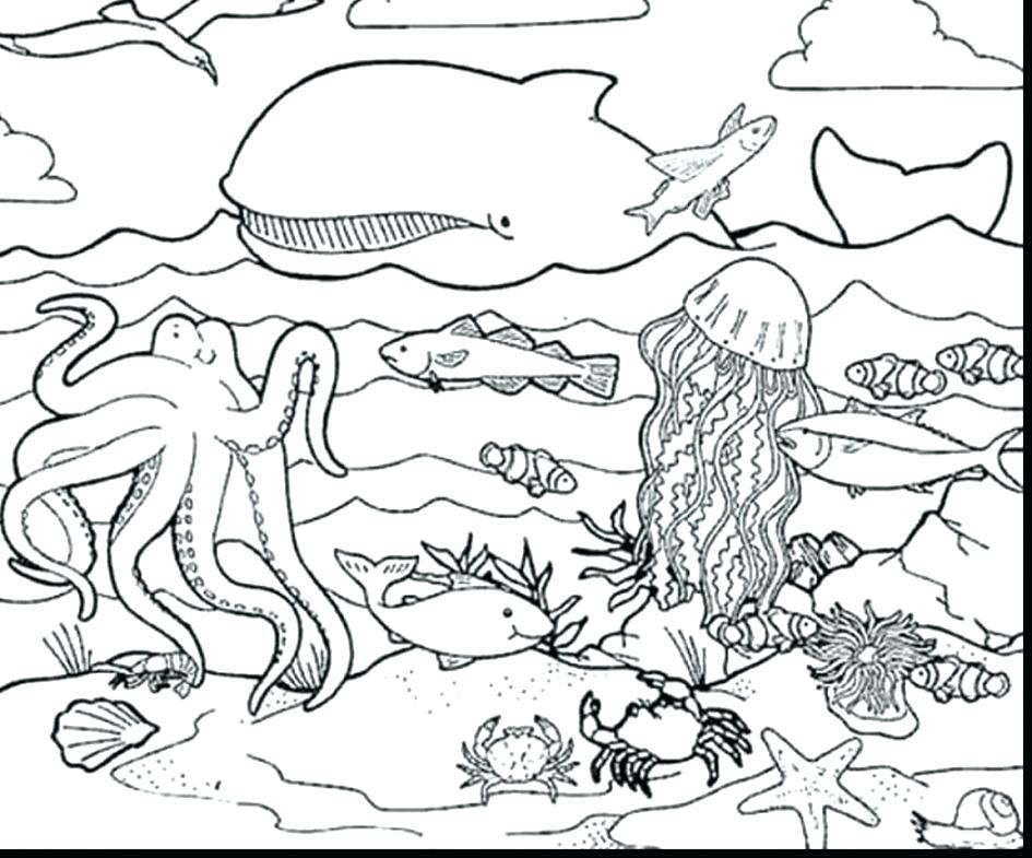 945x785 Under Sea Coloring Pages Impair.co