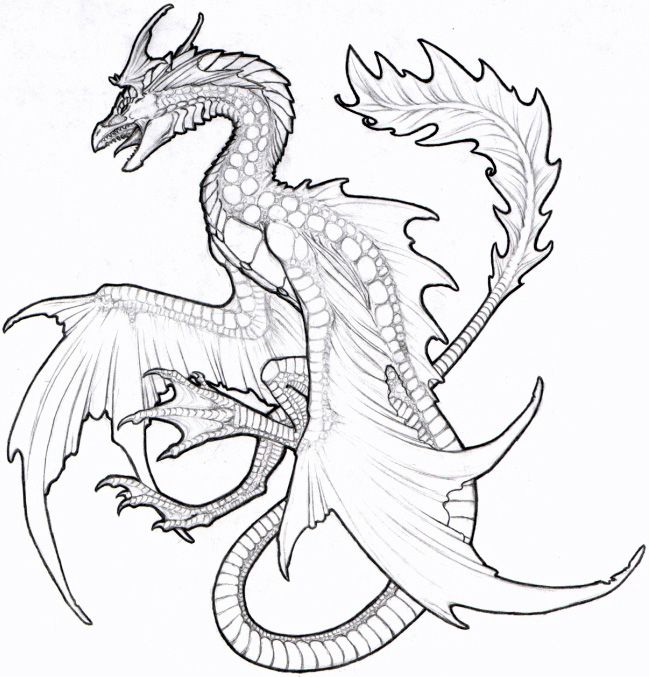 Sea Dragon Coloring Pages