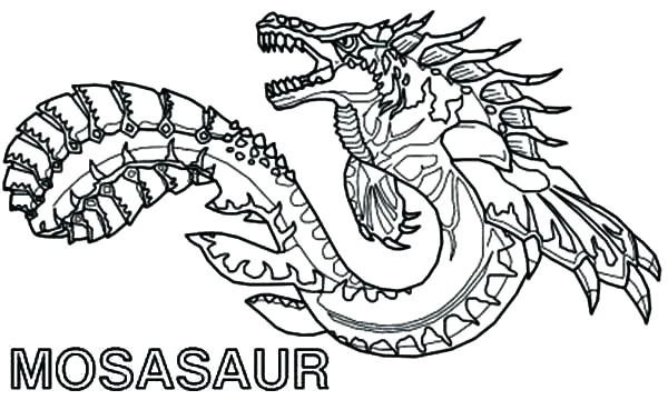 600x360 Dragon Coloring Pages To Print