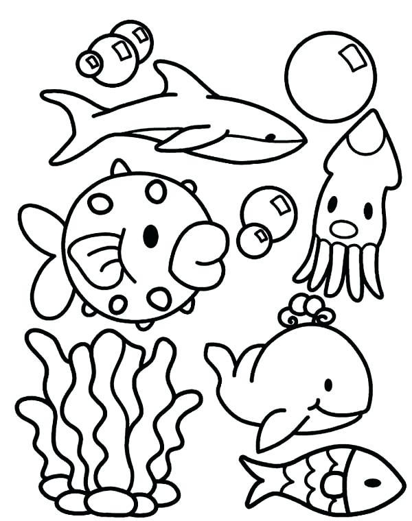 600x760 Sea Monster Coloring Pages Luxury Sea Creature Coloring Pages