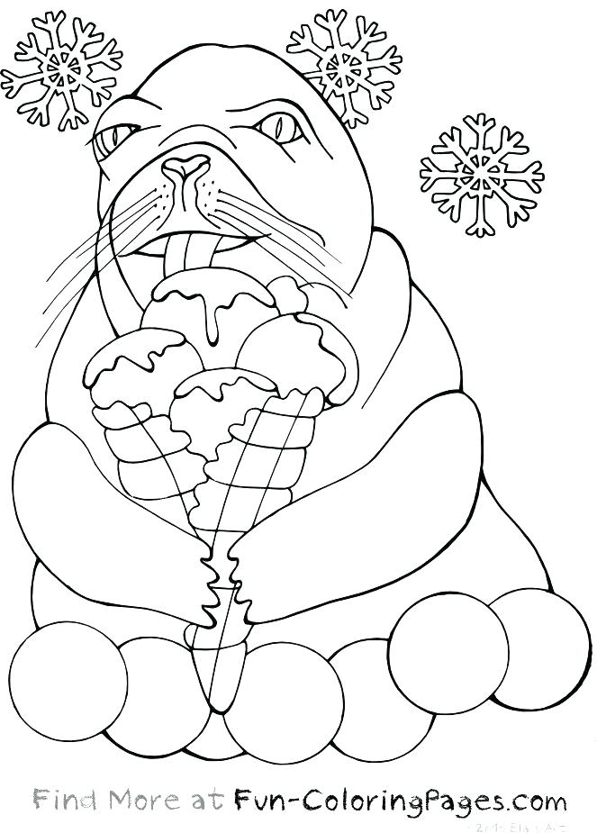 663x925 Coloring Sea Otter Coloring Pages Printable Winter Fun Ice Cream