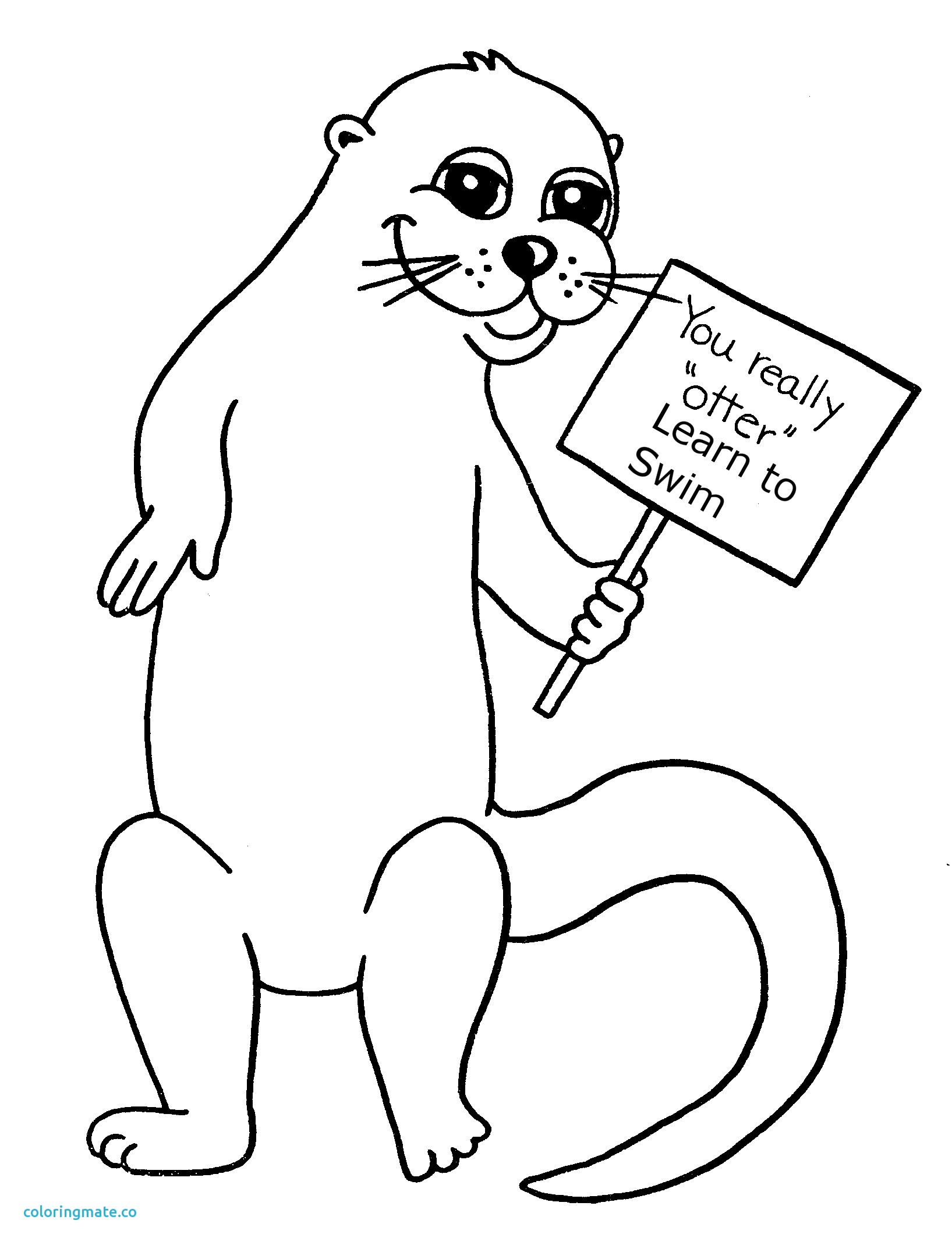 1635x2139 Beautiful Sea Otter Coloring Page Drawing At G