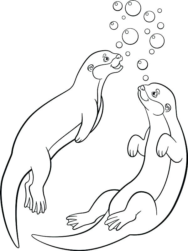 600x799 Otter Coloring Pages Otter Coloring Pages Sea Otter Coloring Page