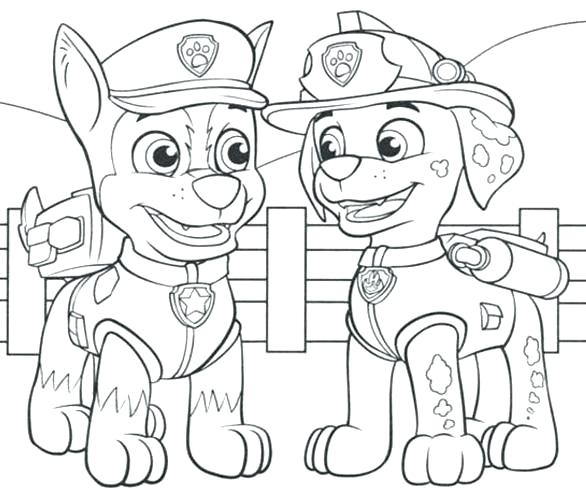 586x490 Skye Paw Patrol Coloring Pages Inside Prepare 5