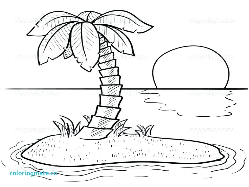 1024x768 Coloring Pages ~ Beach Coloring Pages Sea Plants Beautiful Island