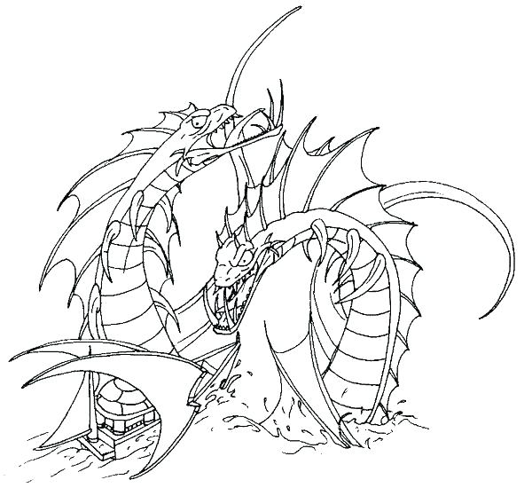 600x550 Sea Serpent Coloring Pages In Coloring Page Dragon Sea Serpent