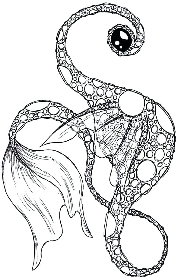 600x917 Sea Monster Coloring Pages