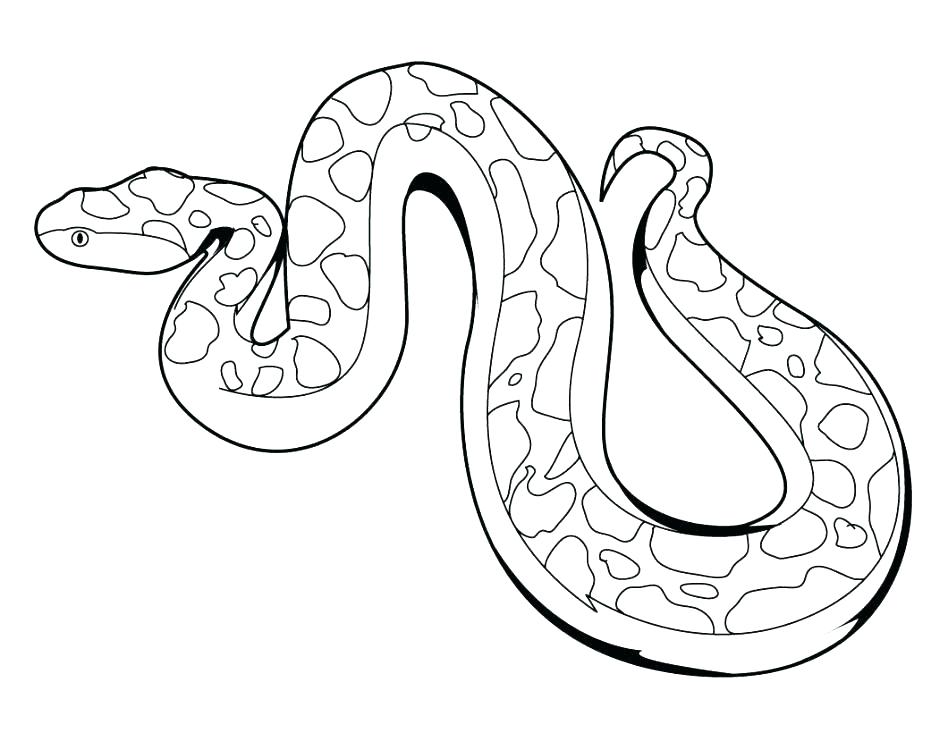 948x733 Snake Coloring Page Snake Coloring Pages With Snake Coloring Page