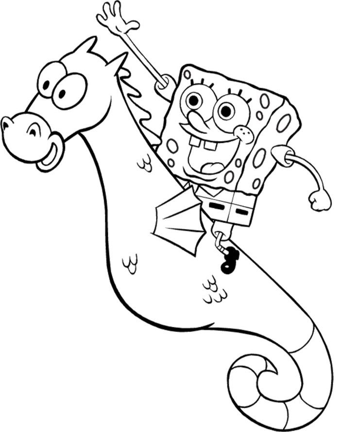 700x890 Sea Sponge Coloring Page