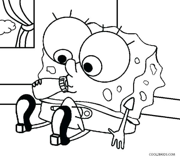 600x529 Sponge Coloring Pages Free Printable Coloring Pages Sponge