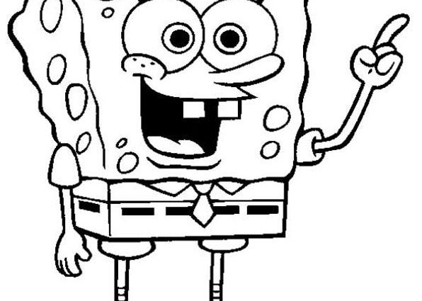 596x425 Sea Sponge Coloring Page Spongebob Coloring Pages 31 Printables