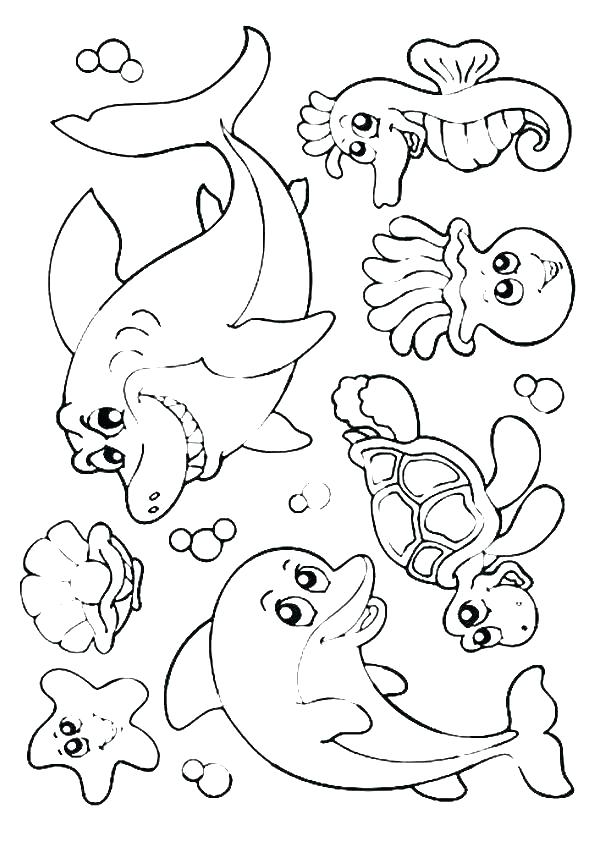 595x842 Sea World Coloring Pages Glamorous Under The Sea Coloring Pages