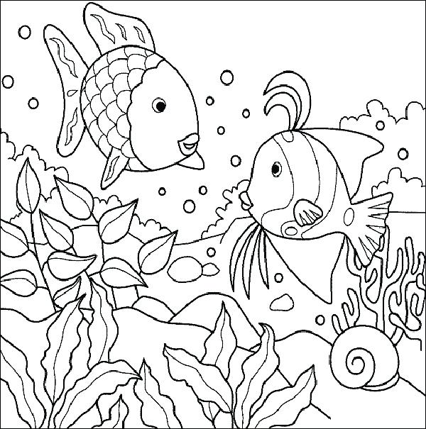 600x605 Sea World Coloring Pages