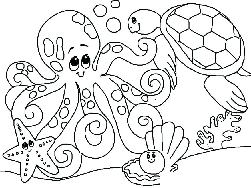 878x659 Coloring Page Ocean Free Printable Ocean Scene Coloring Pages Sea