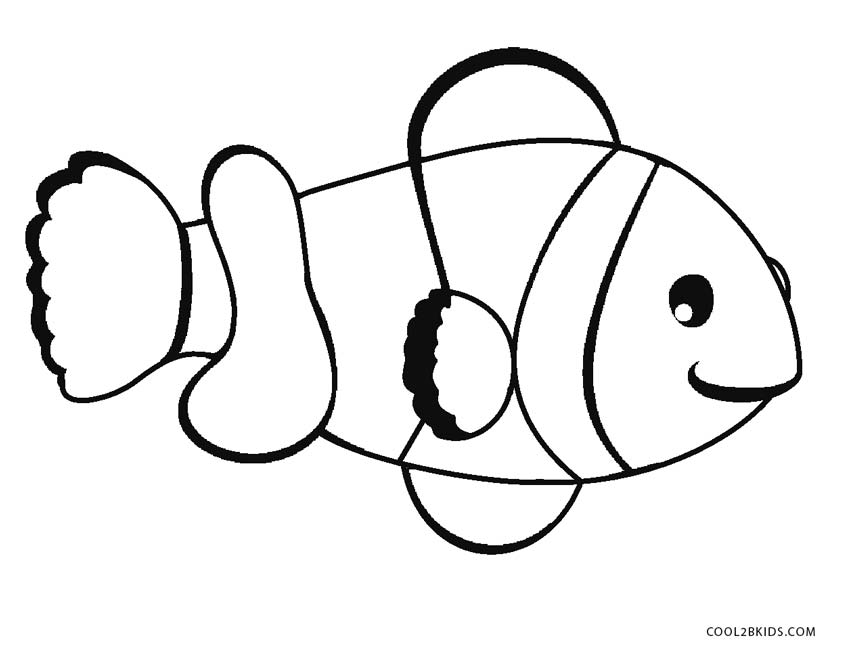 850x658 Free Printable Fish Coloring Pages For Kids Cool2bkids