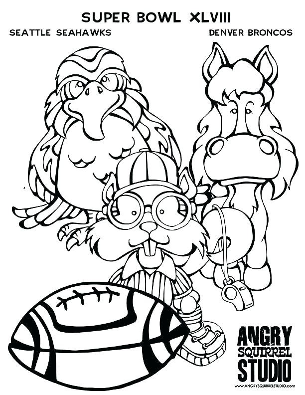 Seahawks Football Coloring Pages
