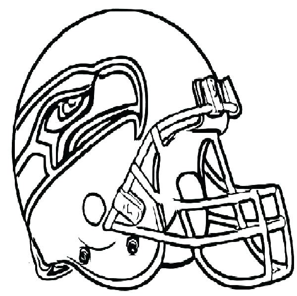 600x597 Seattle Seahawks Coloring Page Helmet Coloring Page Football