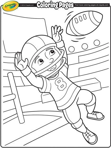 420x560 Football Coloring Page