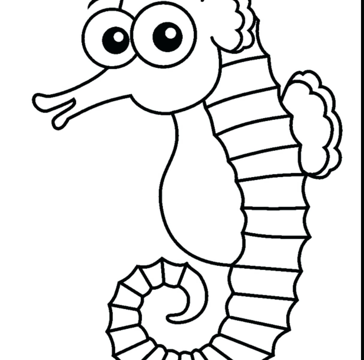 1214x1200 Coloring For Kids Stupendous Seahorse Pages Adults Cartoon Mandala