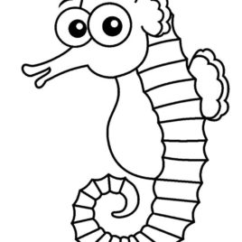 Seahorse Coloring Pages To Print