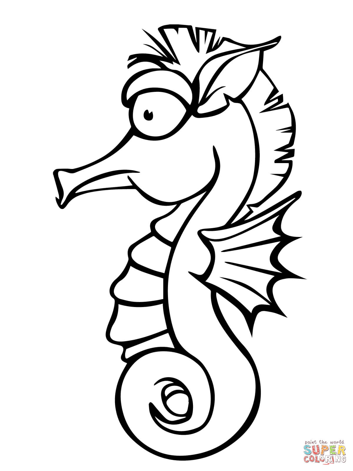 1200x1600 Portfolio Seahorse Coloring Pages Free