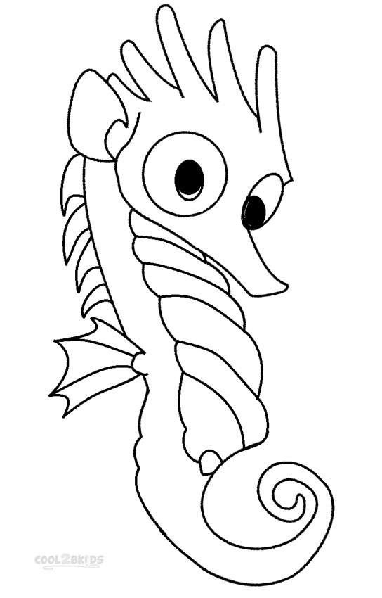 544x850 Printable Seahorse Coloring Pages For Kids Cool2bkids