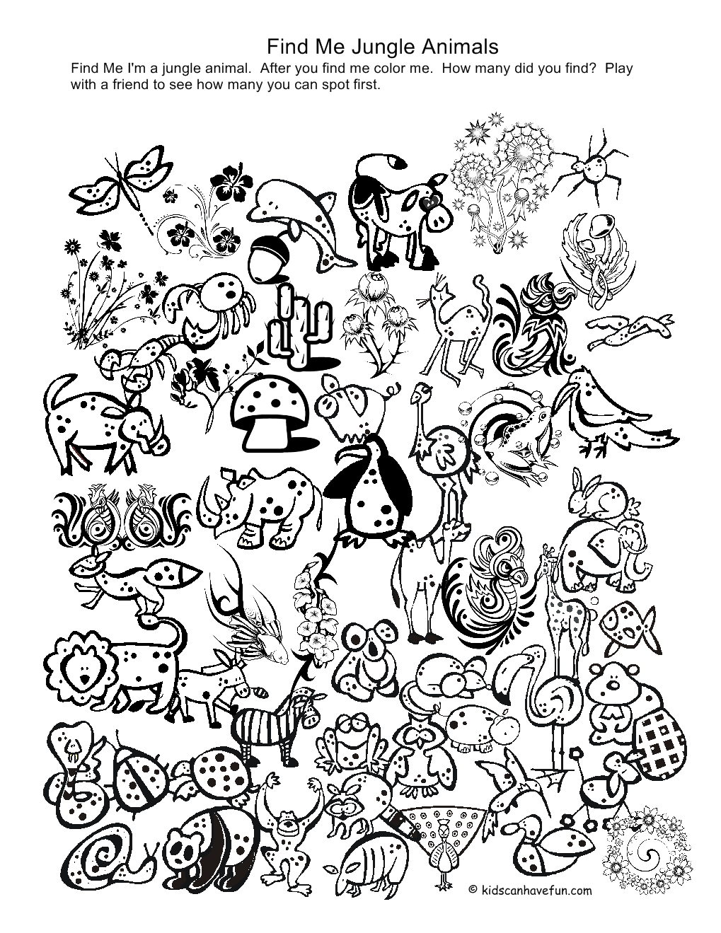 1019x1319 Wild Jungle Animals