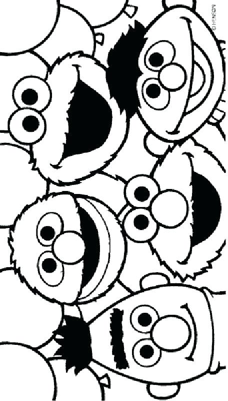 456x800 Sesame Street Coloring Pages Printable Free Printable Sesame