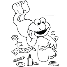 230x230 Wonderful Sesame Street Coloring Pages To Print Top 15 Free
