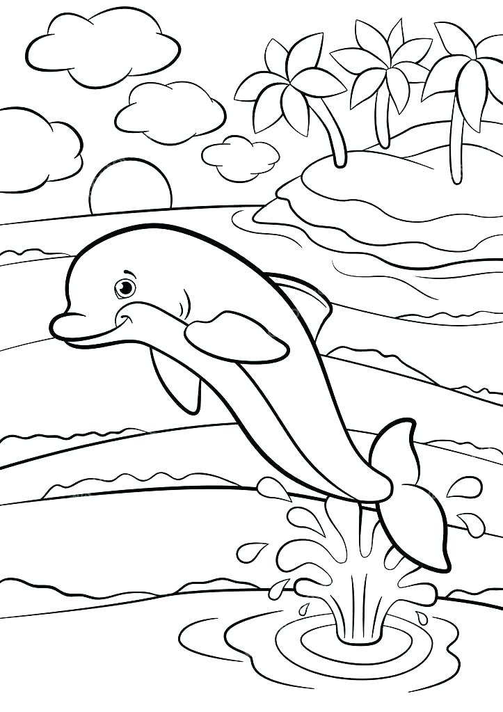 723x1023 Marine Coloring Page Marine Coloring Pages Seascape Ocean