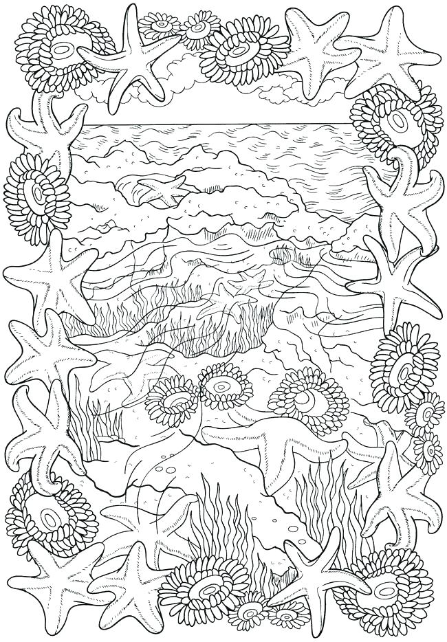 650x934 Passport Coloring Page Ocean Scene Bliss Seashore Book Your