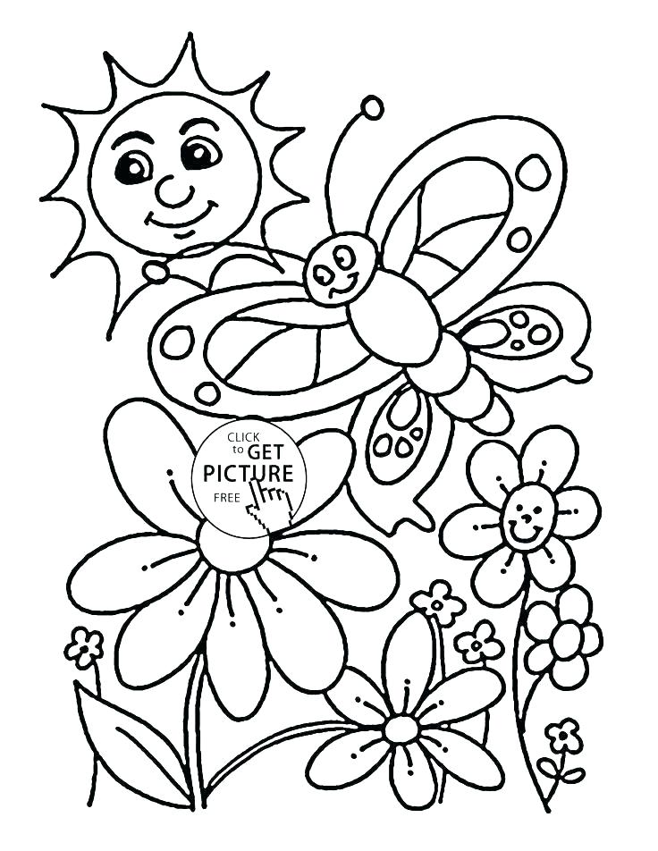 736x952 Seasons Coloring Page Coloring Page Spring Coloring Page Spring