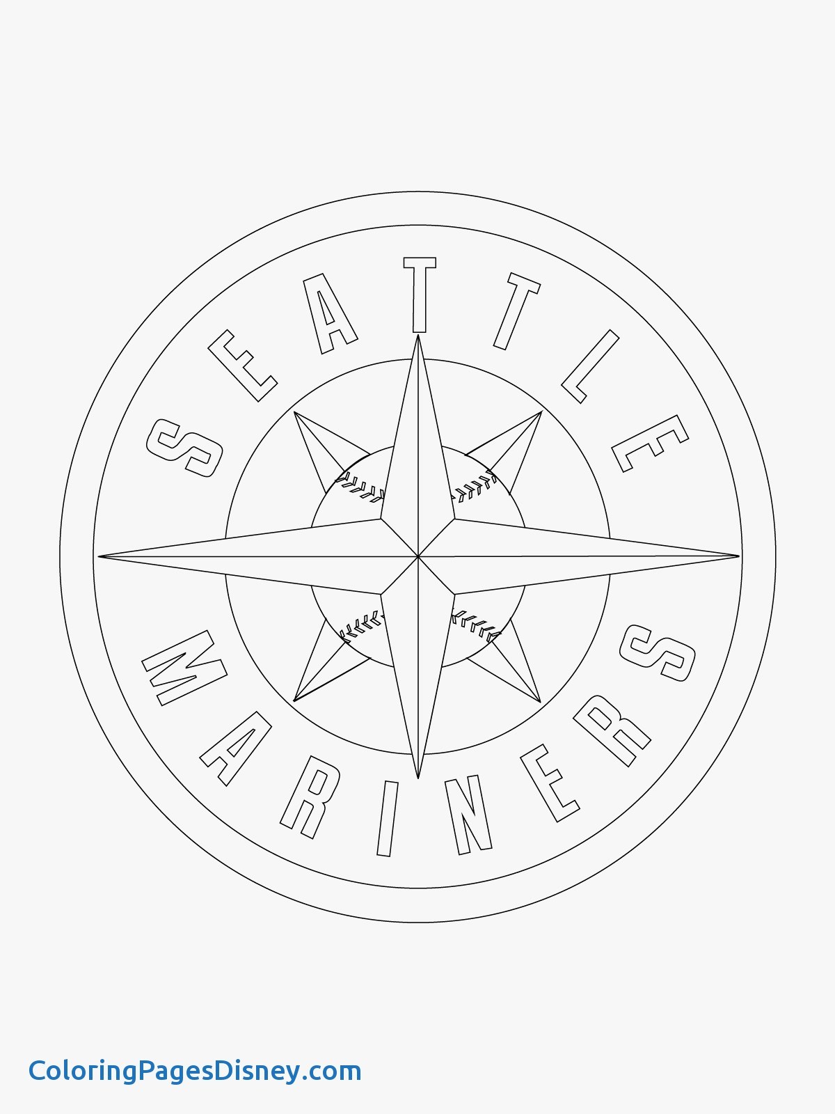 1200x1600 Mlb Coloring Pages Beautiful Seattle Mariners Logo Coloring Page