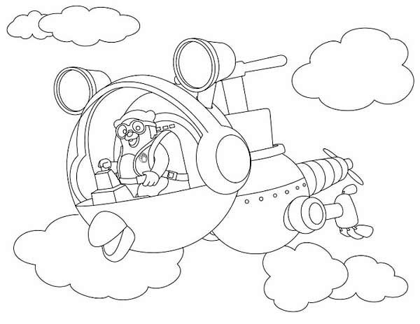600x463 Special Agent Oso Riding Whirly Bird In Special Agent Oso Coloring