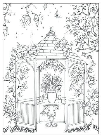 349x469 Garden Coloring Page Secret Garden Coloring Book Plus A Free