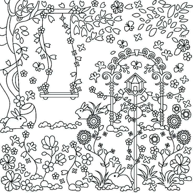736x736 Garden Coloring Pages Free Garden Coloring Pages For Adults