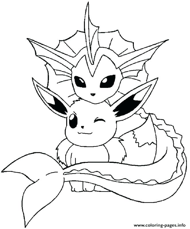663x800 Eevee Evolutions Coloring Pages Share On 0 Secretary Coloring