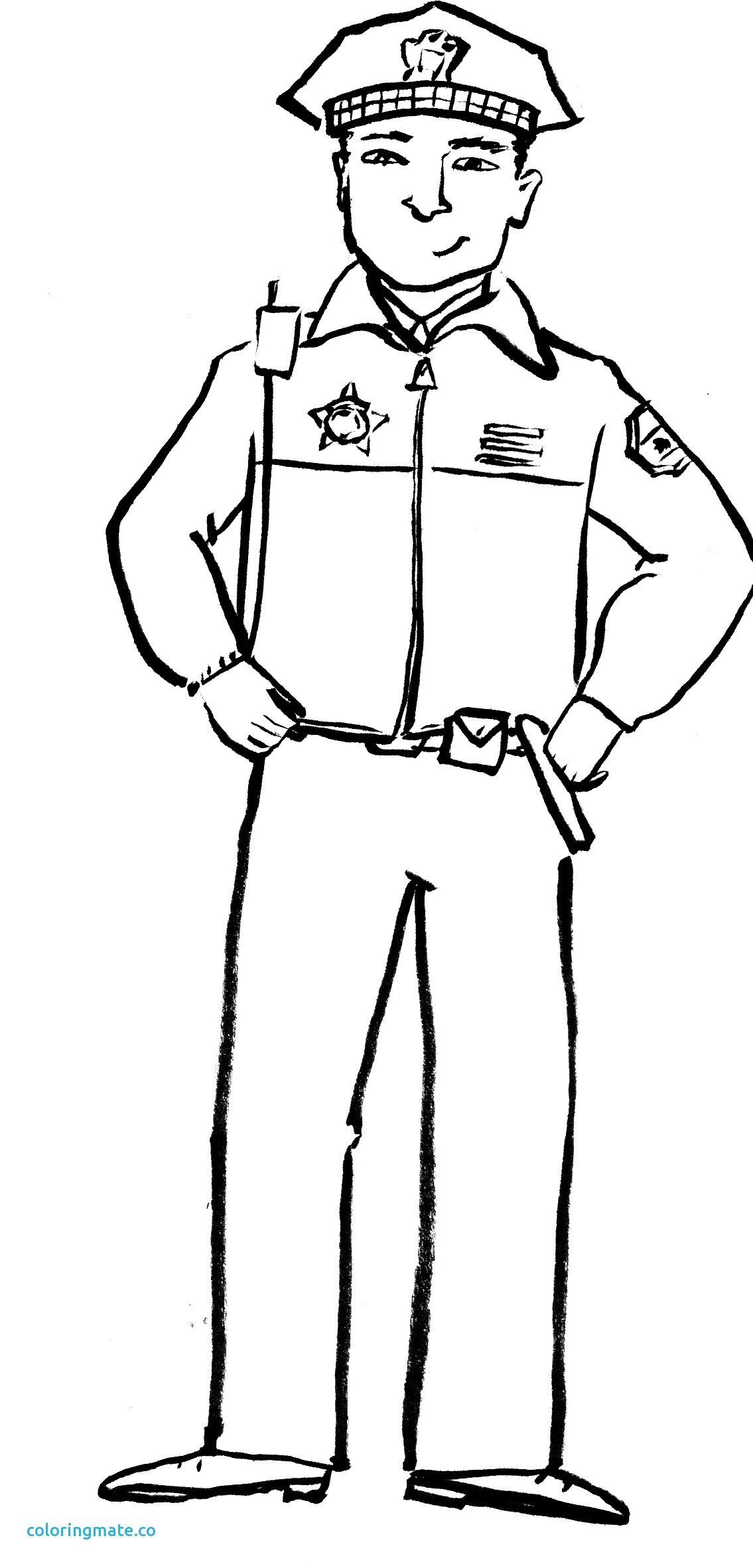 1135x2364 Police Officer Coloring Pages