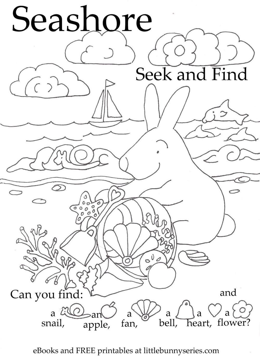 1000x1382 Seashore Seek And Find Pdf My Girlies! Hidden