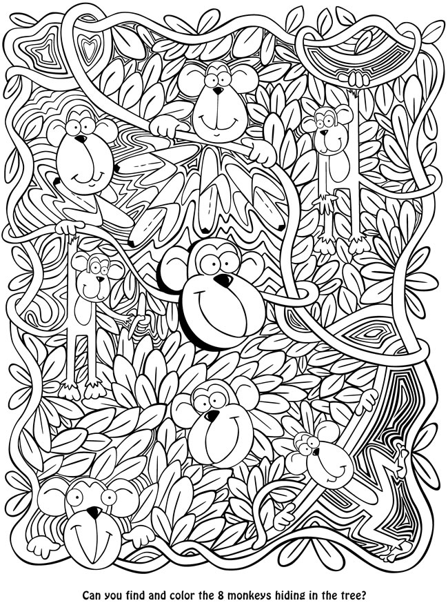 650x877 Seek, Sketch And Color
