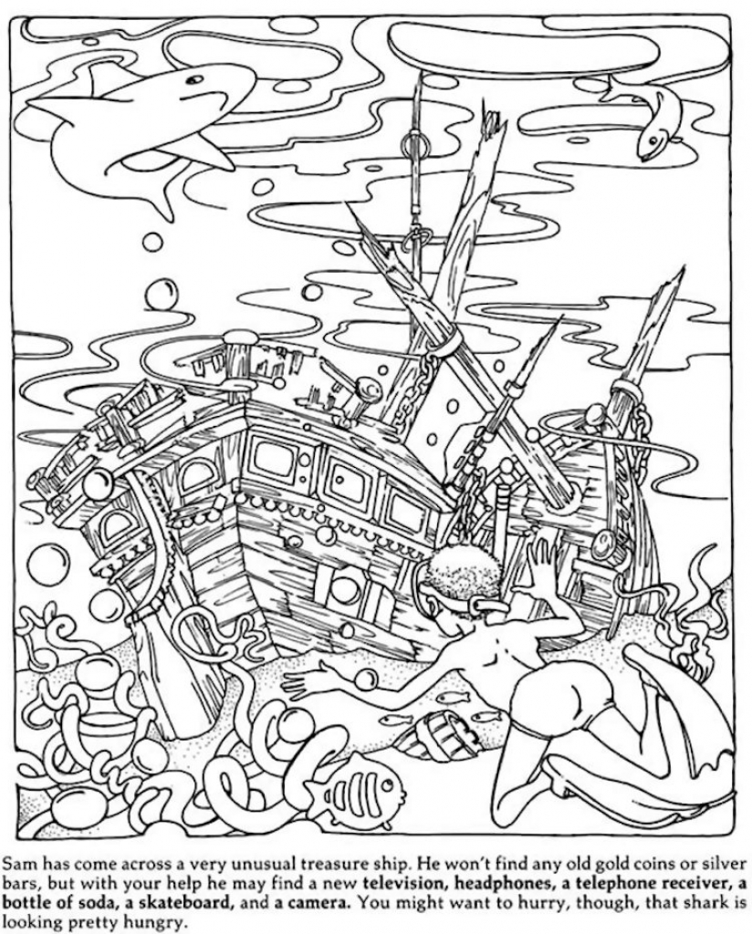 824x1024 Wonderful Coloring Pages For Adults With Hidden Objects Best