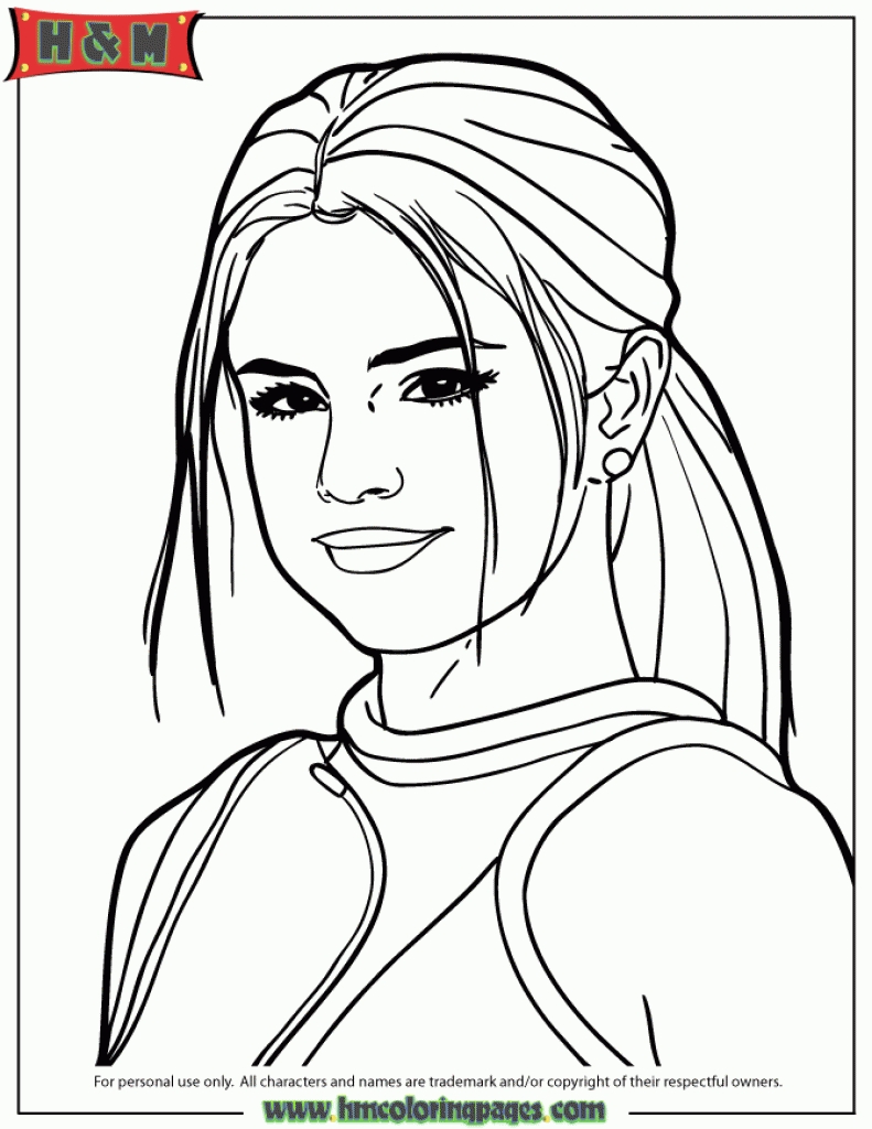 791x1024 Unique Selena Gomez Coloring Pages To Print Gallery