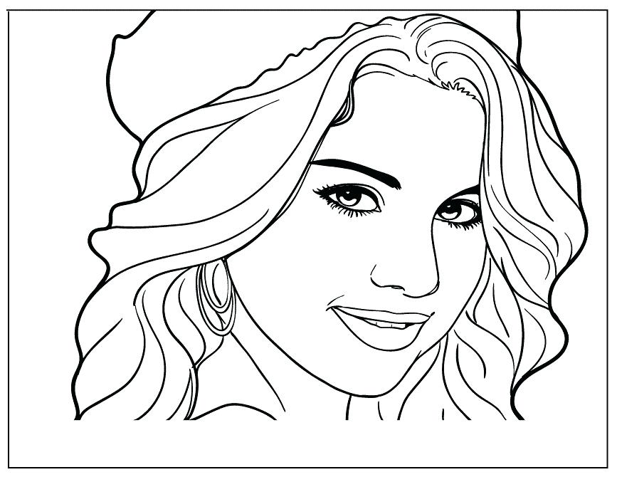 867x670 Selena Gomez Coloring Pages Coloring Page Celebrity Pages Colors