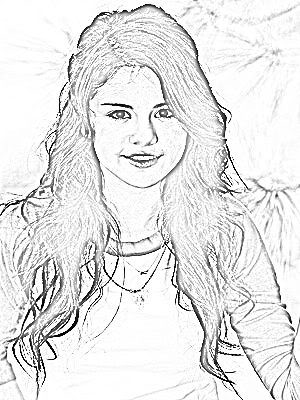 300x400 Selena Gomez Coloring Pages 8 Coloringpagehub