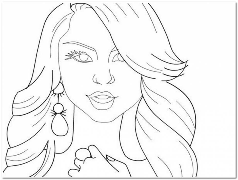 940x710 Marvellous Design Selena Gomez Coloring Pages For Kids